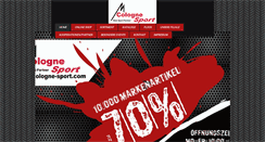 Desktop Screenshot of cologne-sport.com