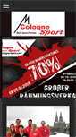Mobile Screenshot of cologne-sport.com